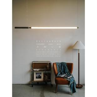 年轮公园ZORING 复古铸铝单管荧光吊灯 PARK宅造店 loft工业风