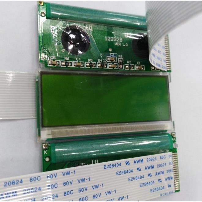 12232B带排线液晶屏 12232B黄绿液晶显示屏 TS12232L液晶模块