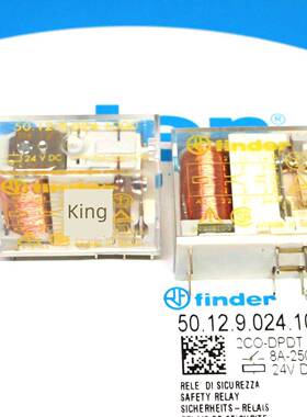 全新原装finder/芬德 50.12.9.024.1000 24VDC 进口安全继电器
