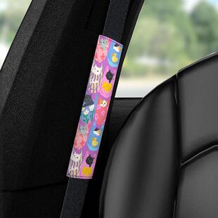 INKI x 菜菜篮子 包里的猫咪创意汽车安全带护肩套装饰高级保险带