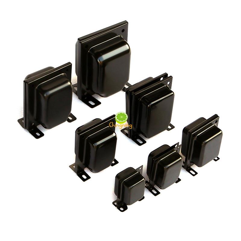 黑色带脚变压器立式边罩EI66 76 86 96 114 133竖装牛壳 侧罩盖