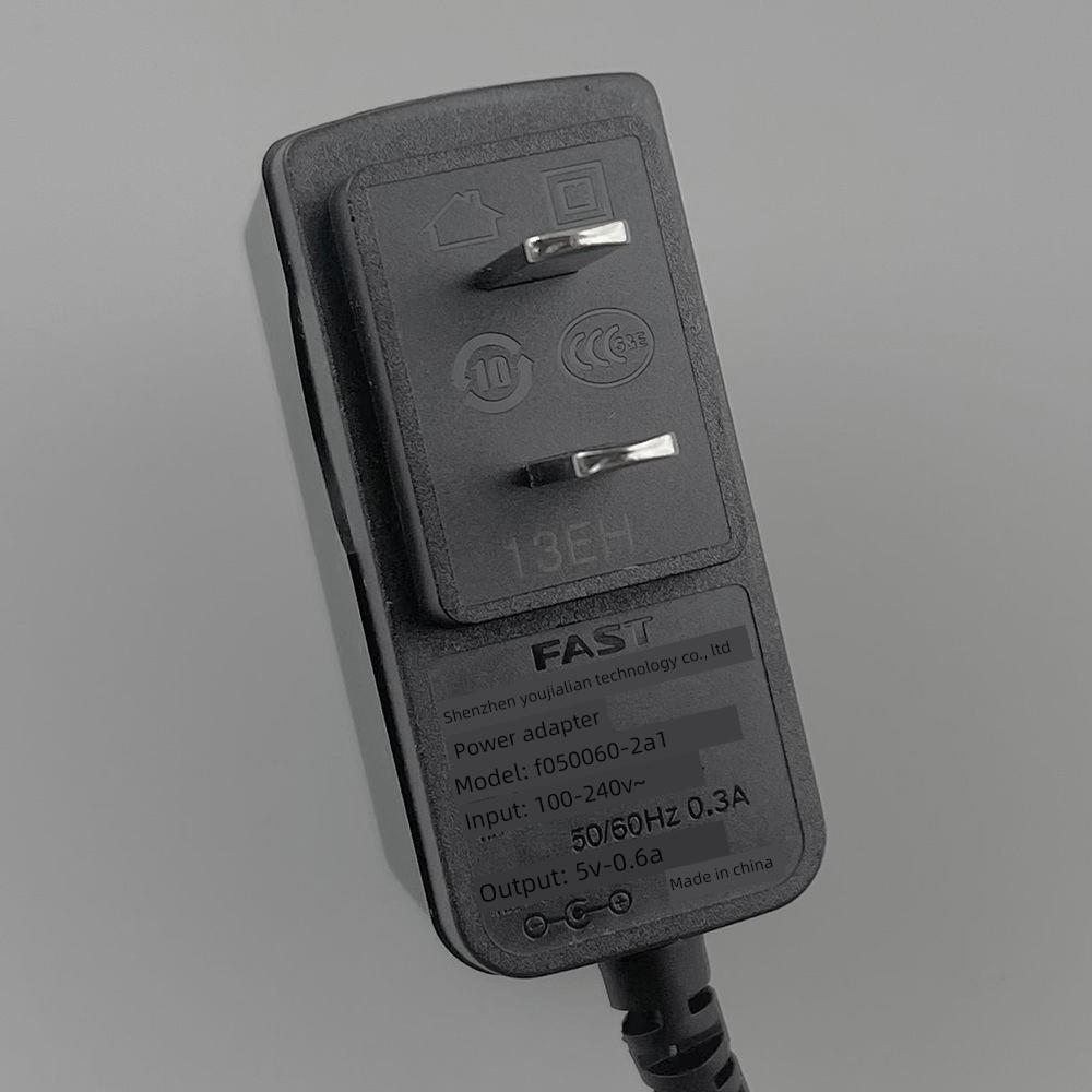 快速Swift Fw325R Mw313R路由器5V0.6A电源小头适配器电缆f050060 -2A1