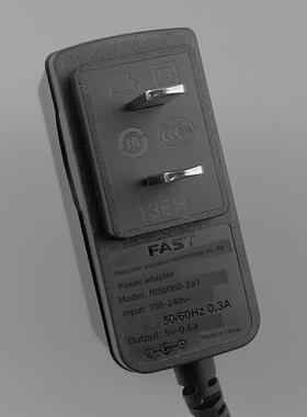 快速Swift Fw325R Mw313R路由器5V0.6A电源小头适配器电缆f050060 -2A1