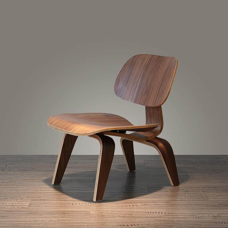 简摩设计师款Eames LCW Chair伊姆斯休闲 椅中古矮凳创意咖啡厅椅