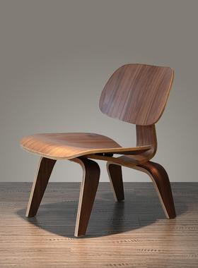 简摩设计师款Eames LCW Chair伊姆斯休闲 椅中古矮凳创意咖啡厅椅