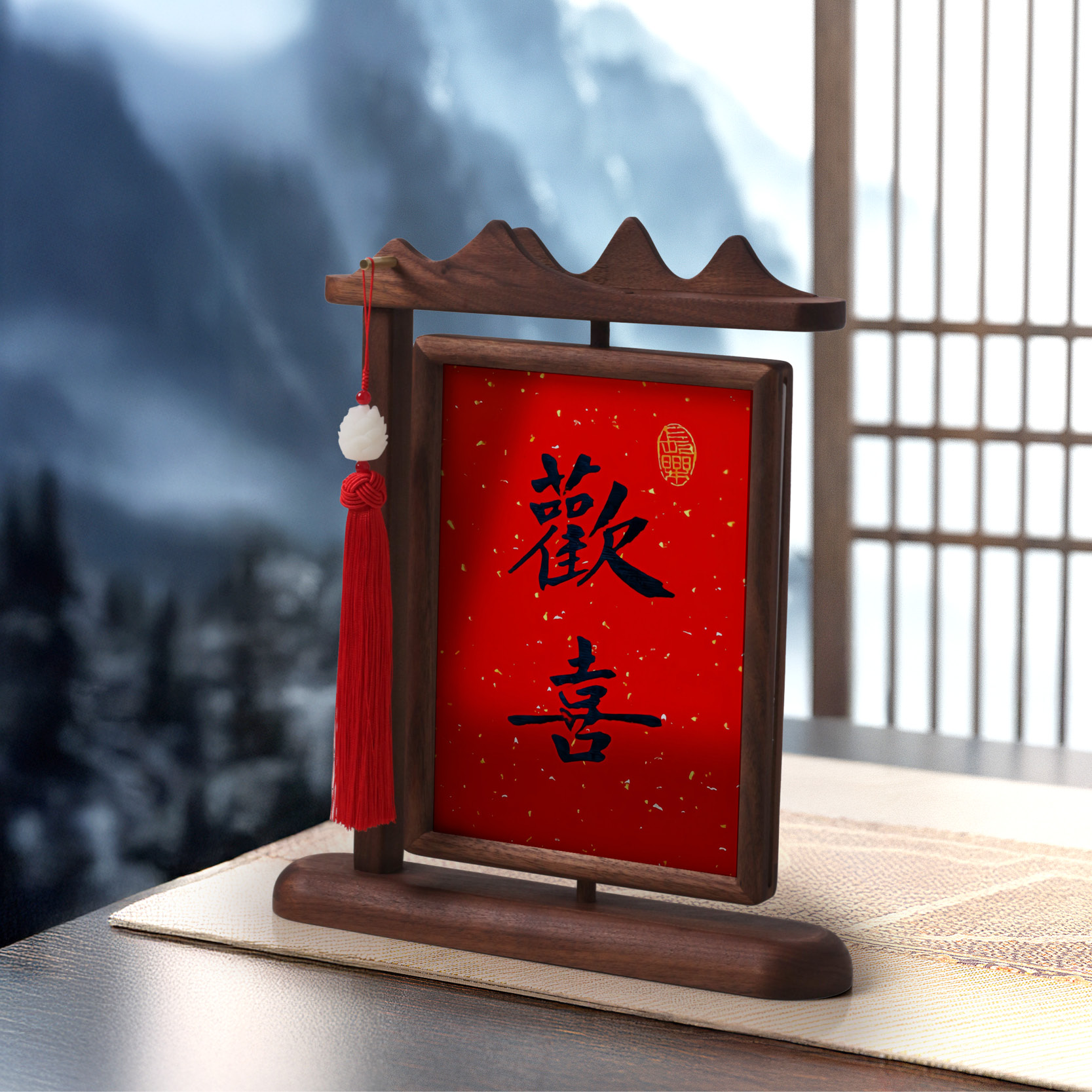 定制木制旋转照片相框