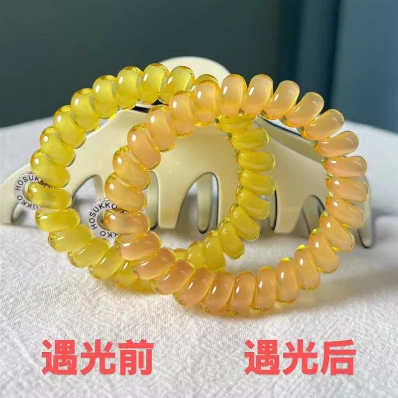 【变色】hosuk电话线发圈轻奢隐形发J饰女性时尚头绳无痕不伤发,饰品/流行首饰/时尚饰品新,发饰,淘宝优惠券,粉丝福利购,淘宝优惠卷