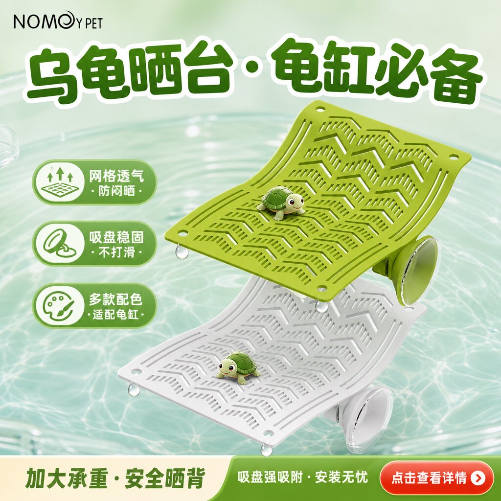 水陆斜面造景乌龟晒背躲避台图片