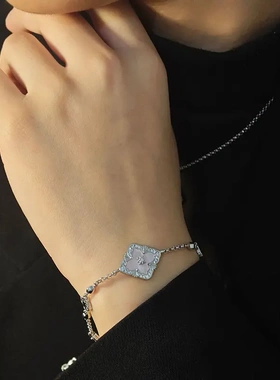 意大利复古宫廷风流光花朵手链女时尚小众轻奢高级感气质配饰