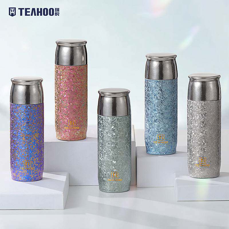 琪虎纯钛保温杯磁吸双盖钛杯茶水分离焖泡茶杯子车载商务水杯礼品