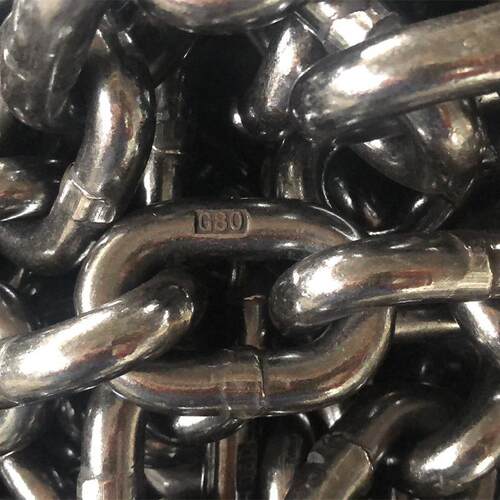 G80锰钢重起链条 6l-SWG26ml锰钢锌铁m链条 矿场码镀头起重链条