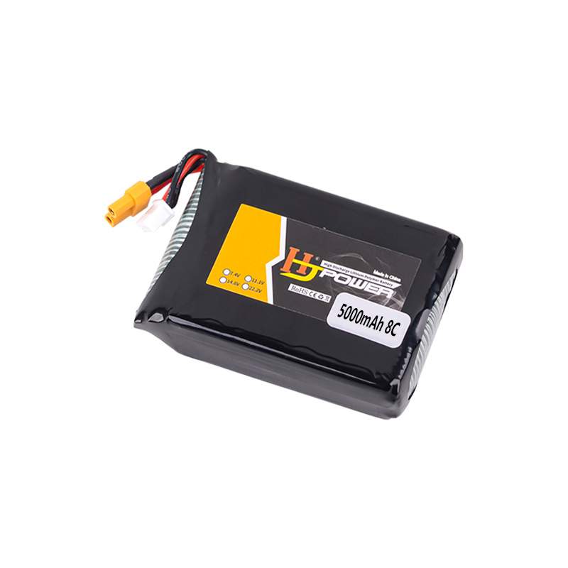 航模遥控器电池2S 7.4V 5000mah 8C适用TX12/TX16S/TX18S/T18PRO