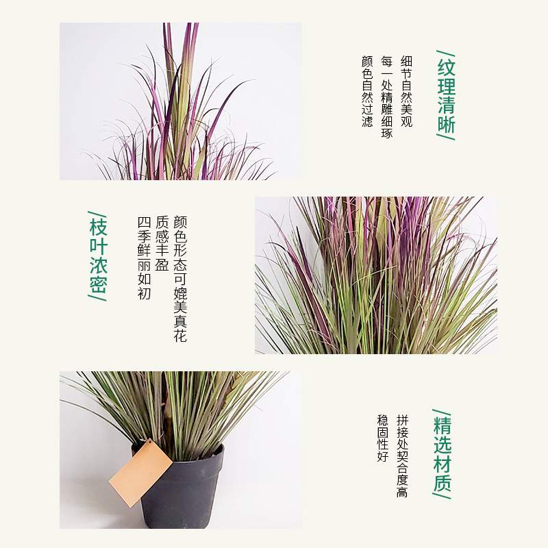 ins风格仿真洋葱草植物盆栽家居落地摆件办公室仿真绿植造景装饰