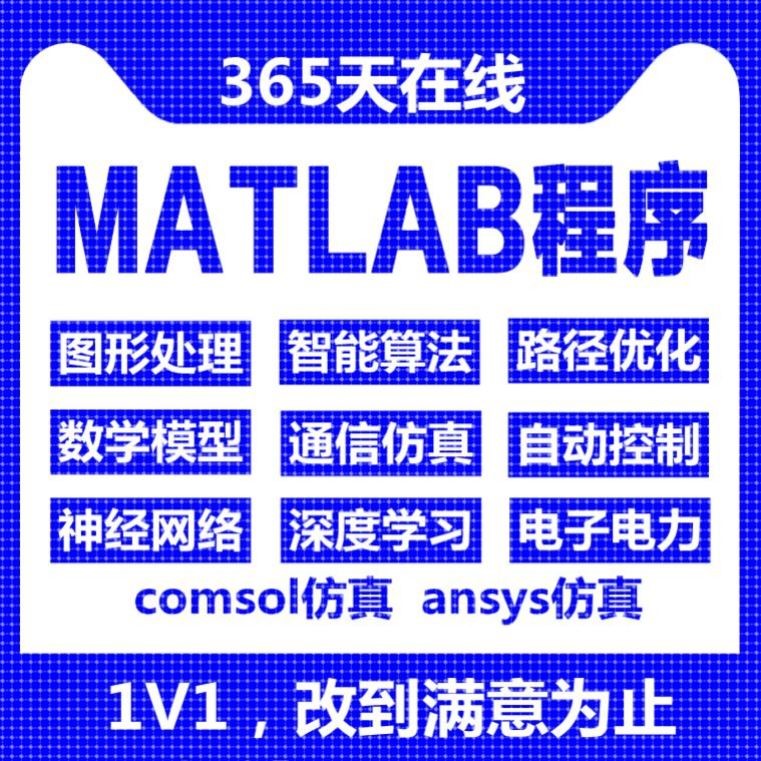 MATLAB代编程序代做图像信号处理python编写代码电气仿真优化算法