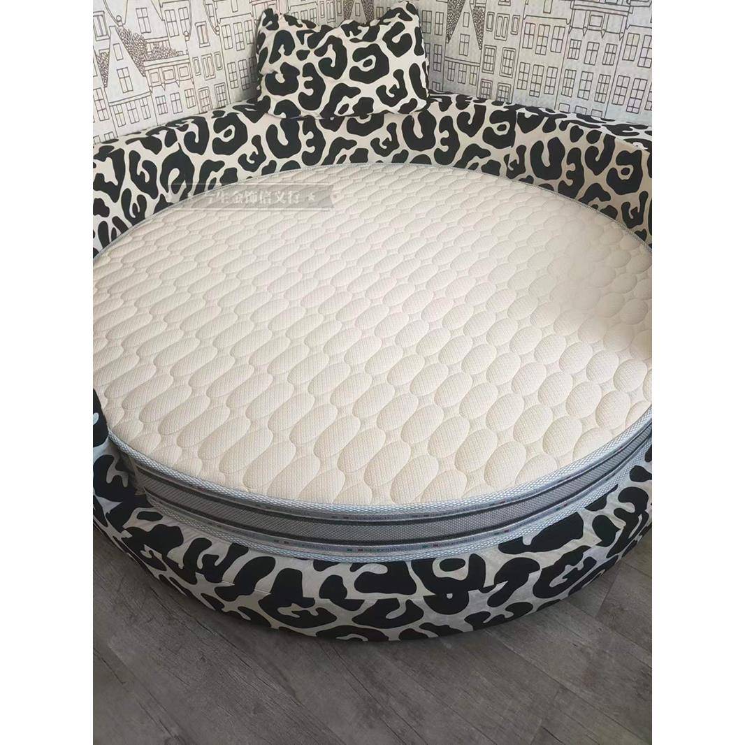 圆形椭圆电动床床笠订制房车床笠加厚床笠纯棉防螨夹棉床垫保护