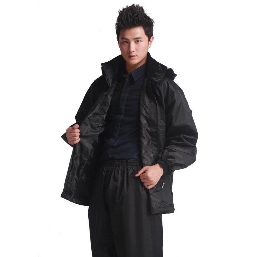 正招反光加厚时尚雨衣工地劳保雨衣套服装男女分体雨衣