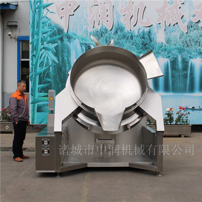 鸡肉酱炒锅 鸡肉辣酱搅拌炒制机器 鸡肉辣酱行星搅拌炒锅