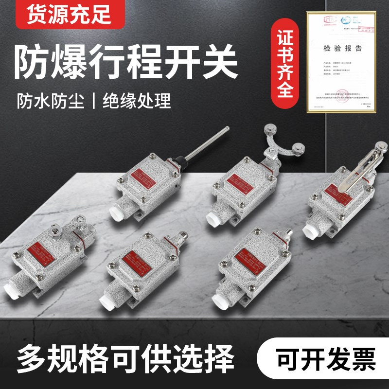 防爆行程开关限位B型DLXK LX5-15B/5d脚踏双踏柱塞lx5-D滚轮Z EX