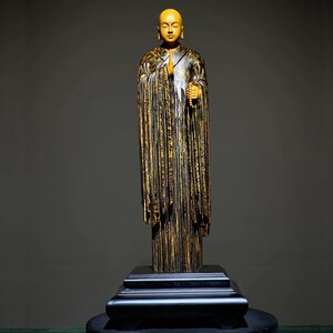 地藏王菩萨佛像唐三藏唐僧摆件木雕根雕金丝楠乌木阴沉木神像手工