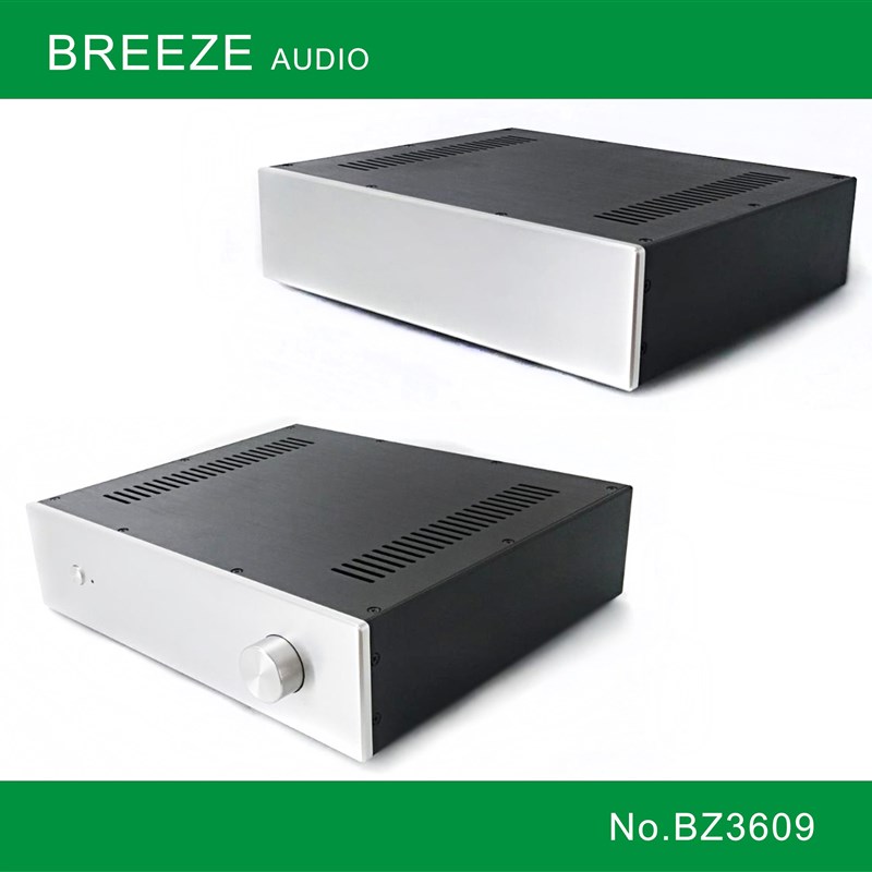 【清风工作室】BZ3609全铝前级机箱 前级/合并/功放机箱