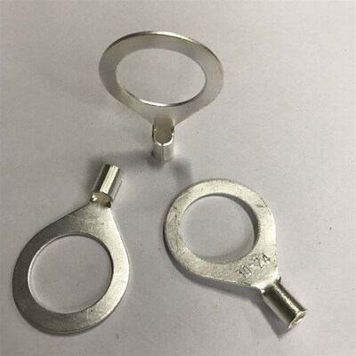 冷压接线端子 OT10-24 大孔铜鼻子法兰静电跨接端子 用于化工厂