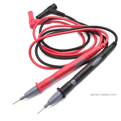 万用表表笔线1000V20A10A表棒表针特尖表笔柔性硅胶万能表测试线