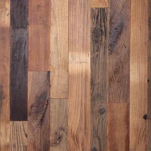 老木板旧木板实木地板原木色老松木板老杉木饰面墙板民宿餐厅装饰