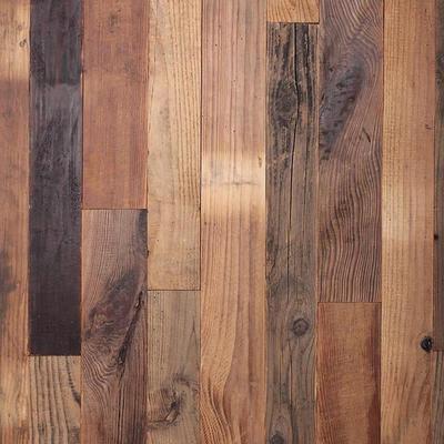 老木板旧木板实木地板原木色老松木板老杉木饰面墙板民宿餐厅装饰