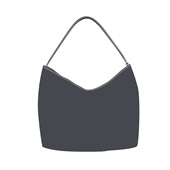 小猫系列hobo 单肩带 高版 本 帆布牛皮pvc 拉链开合 底长42CM