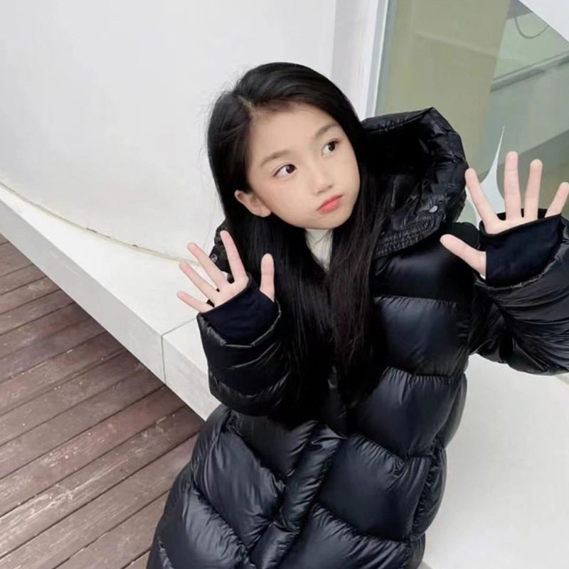 2025新款新款羽绒服中长款连帽儿童鸭绒服灰鸭绒韩版童装棉服男童