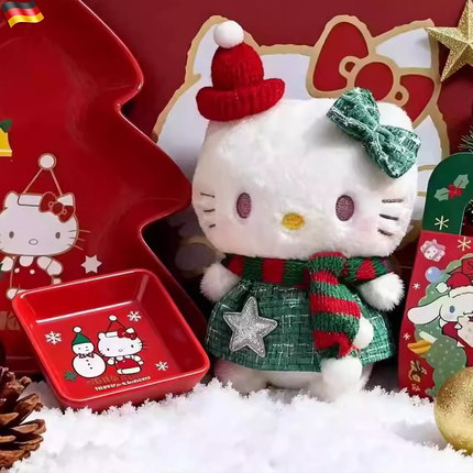 圣诞节限定HelloKitty毛绒包挂可爱KT猫挂饰玩偶礼物圣诞节装饰用