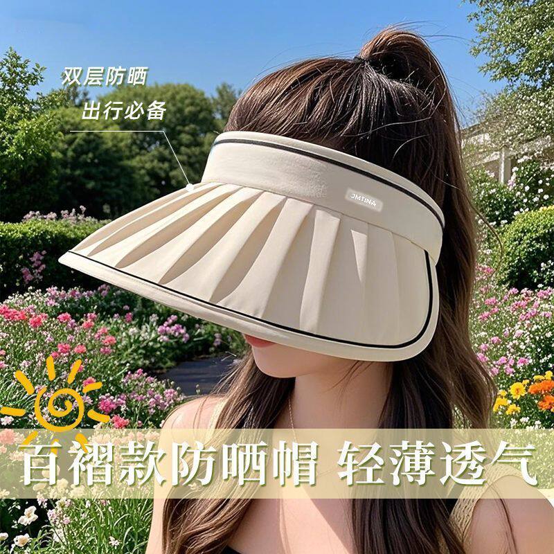 空顶大檐防紫外线遮阳帽