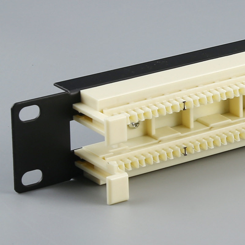 100对110配线架50对语音理线架 200对电话跳线架安普款RJ11含模块