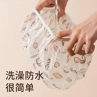 手绘帽防水洗澡沐浴浴10244754浴帽子家用淋头套厨房防加油烟女士