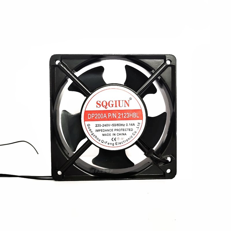 12038纯铜滚珠轴承散热风扇220V DP200A 0.14A冰柜展示柜散热风机