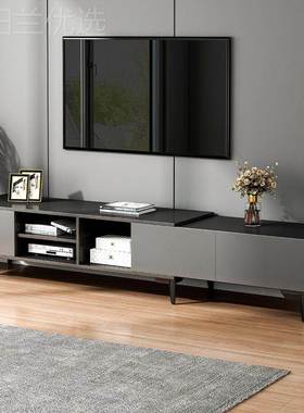 电视柜客厅家用0现代合2简约小户型落地24新款边柜茶YCR几组电视
