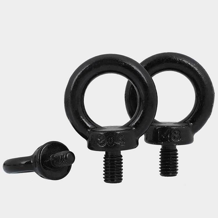 电泳黑304不锈钢吊环国标螺栓黑色环形起重吊环螺丝钉M4M5M6M8M10