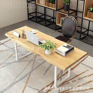 办简约现代实电脑桌椅木家用单桌人学习桌公室童职员电脑椅组合儿
