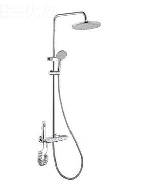 全铜四档钢琴键花洒套装花防爆手顶浴室酒淋店浴增喷压洒源96261