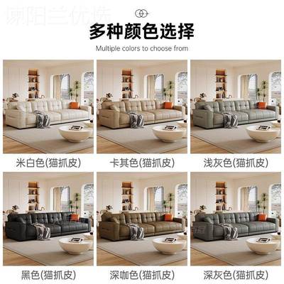 朵豆腐块布百艺沙发技小户型客厅风CCI冠简约北欧轻奢沙发科云奶