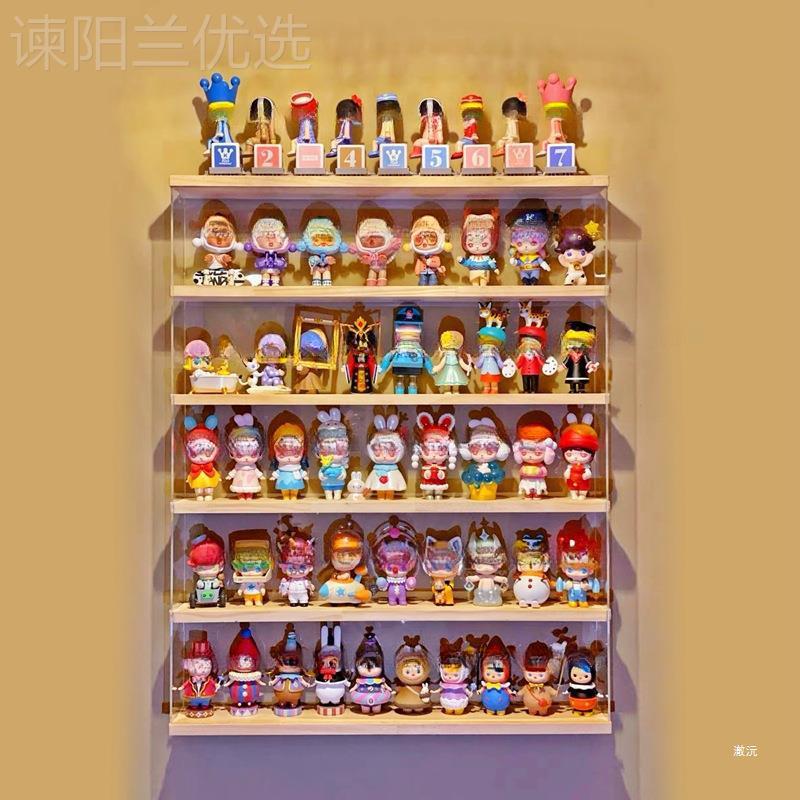 架亚克盲盒收纳展力示收挂墙防尘罩寝室BVJ手办展亚克力纳盒直销