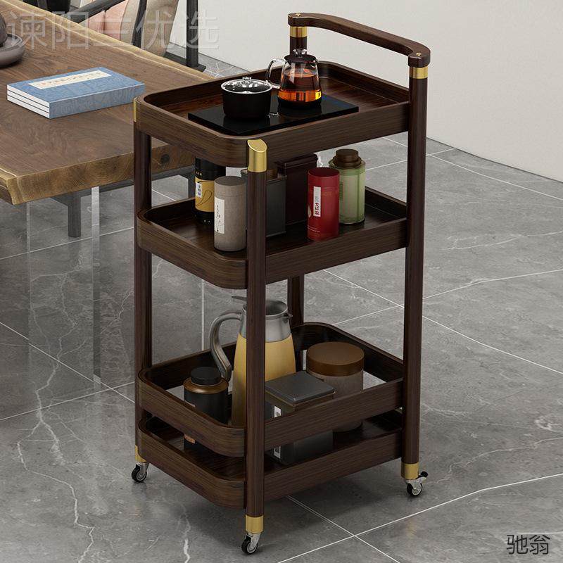 UWO边移动小茶几移动小推车方形椭圆形多圆形层茶几几楠竹材中质