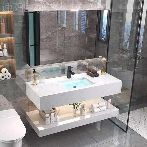 大理石洗手盆人造石洗脸盆浴用陶瓷室柜卫生家间小户型挂面墙NSV