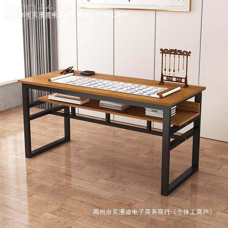 画画桌子培训班书书法毛桌写笔字双层书WGG画练绘中字式案台电脑