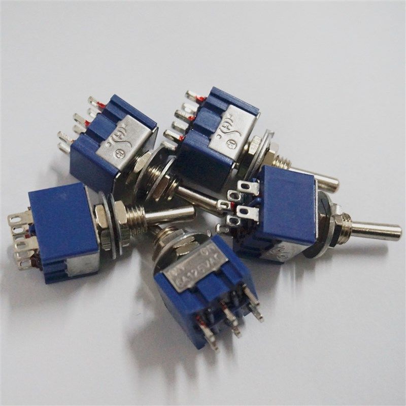 崇实 摇柄钮子开关 MTS-202 六脚二档  6A