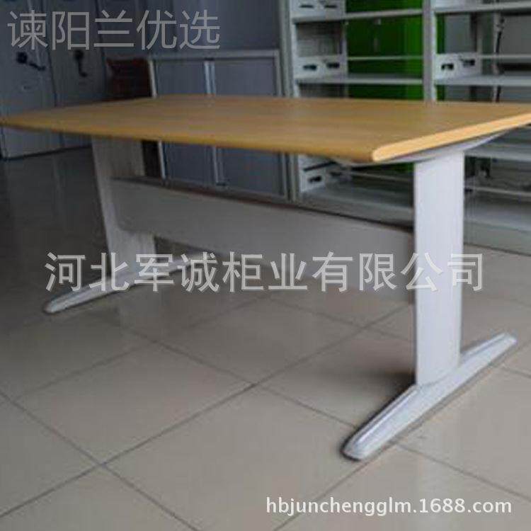 河北诚书馆阅览桌/图学生军览桌阅/钢木阅览桌VAG可定
