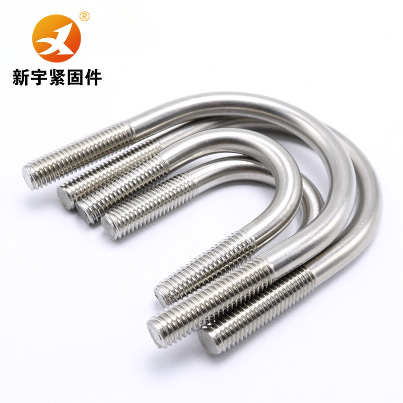304不锈钢U型螺栓U形螺丝U型管卡抱箍M6M8M10*25/33/38/45/51/108