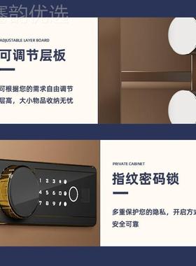 保险管柜家庭用小型f全钢防43295盗指纹密码wii保险箱公床头办衣