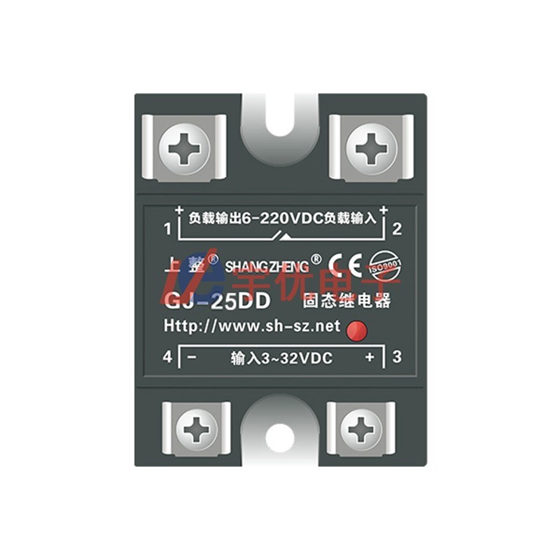 GJ25DD上整单相固态继电器 直流控制直流 GJ25AD 220V 25A
