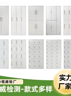 更衣柜储物柜员工更柜钢制厚多门铁皮柜铁皮更衣柜皮加文件铁XRR